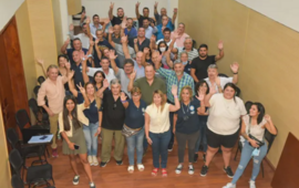 Se encontraron en Rosario representantes sindicales de toda la provincia.