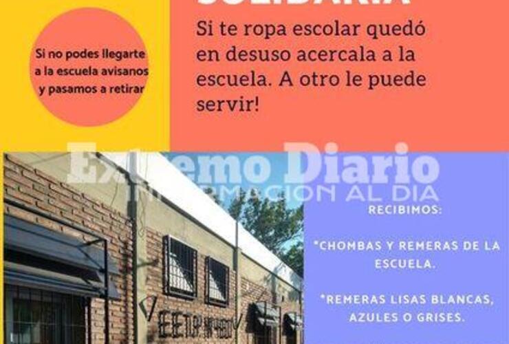 Imagen de La Escuela Técnica N°450 lanzó una nueva colecta solidaria