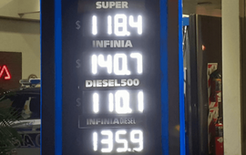 Los nuevos precios comenzaron a regir desde la medianoche.