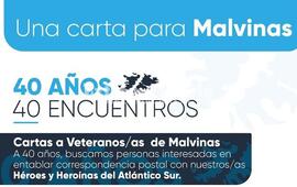 Se enviar&aacute;n cartas escrita a pu&ntilde;o y letra a veteranos de todo el pa&iacute;s.