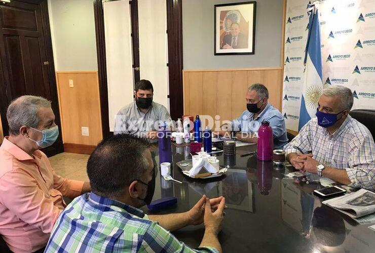La reuni&oacute;n se realiz&oacute; esta ma&ntilde;ana en el despacho del intendente