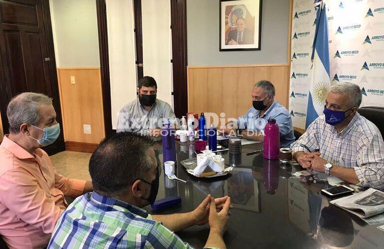 La reunión se realizó esta mañana en el despacho del intendente