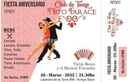 Imagen de Fiesta Aniversario en el Club de Tango