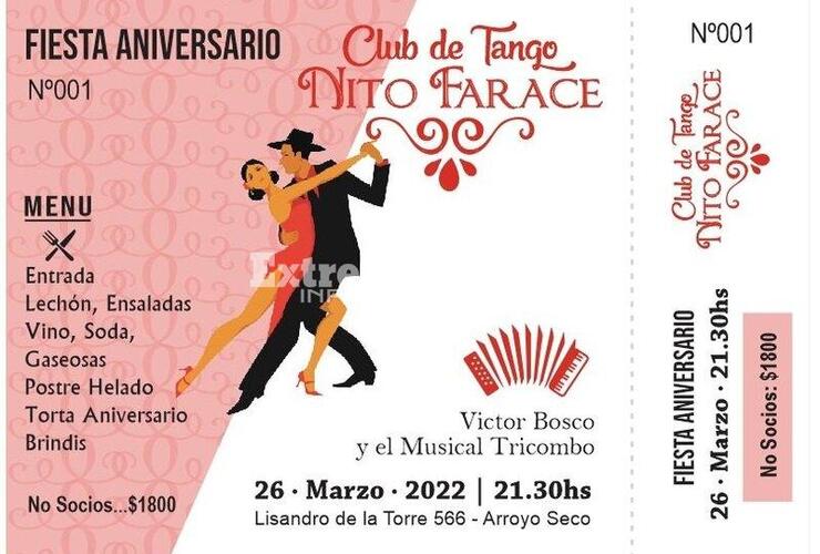 Imagen de Fiesta Aniversario en el Club de Tango