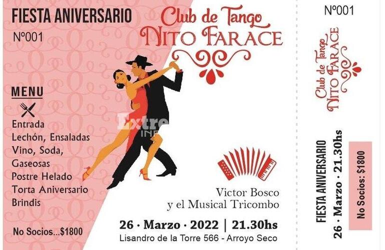 Imagen de Fiesta Aniversario en el Club de Tango