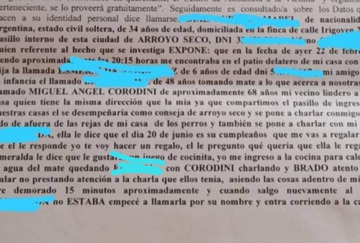 La denuncia fue radicada el 23 de febrero pasado.