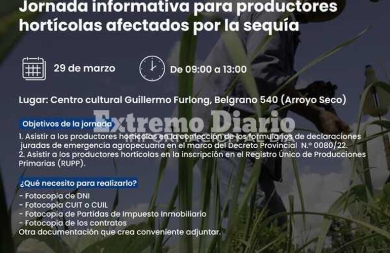 Imagen de Jornada informativa para productores hortícolas afectados por la sequía