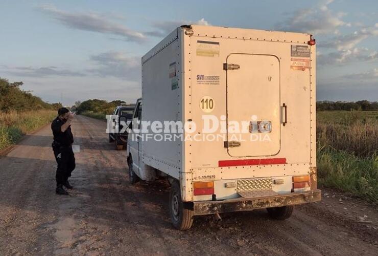 El vehículo fue detenido en zona rural