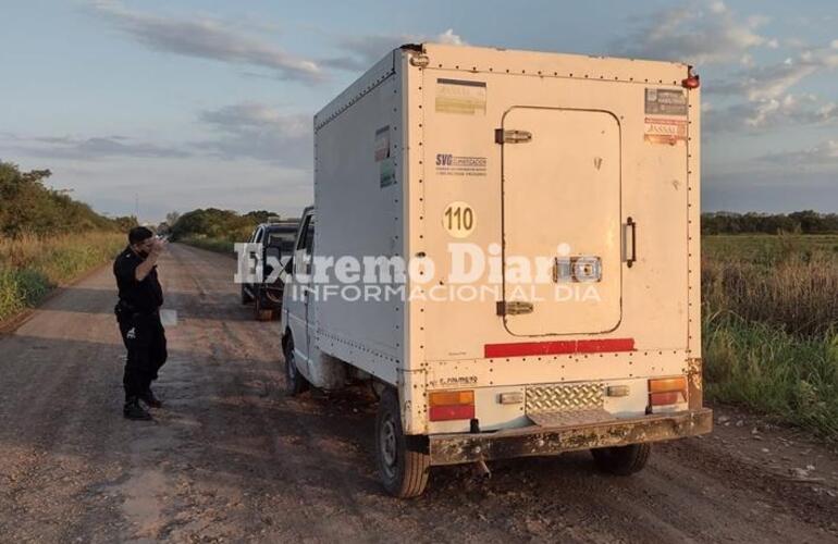 El vehículo fue detenido en zona rural