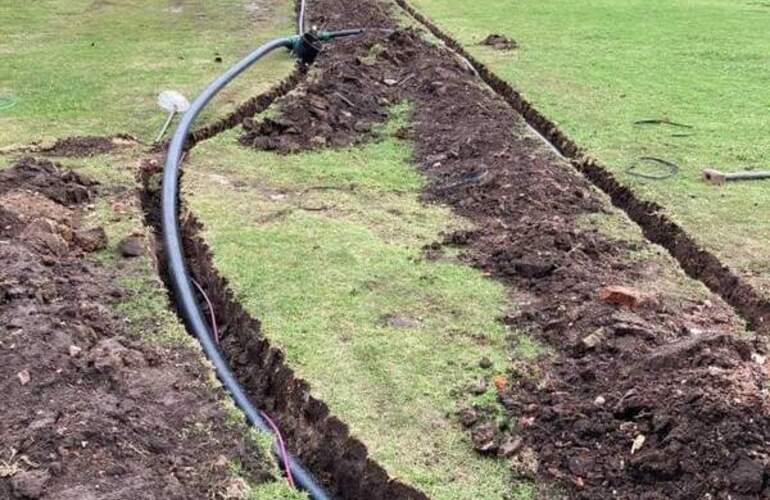 Importantes obras se desarrollan en el predio deportivo.
