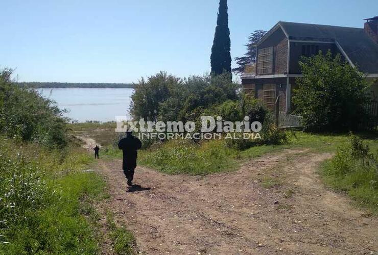 El cuerpo fue hallado en una propiedad con vista al río