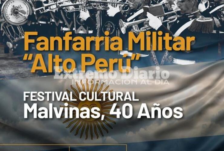 Imagen de La Fanfarria Militar Alto Perú estará presente en el festival cultural Malvinas 40 años