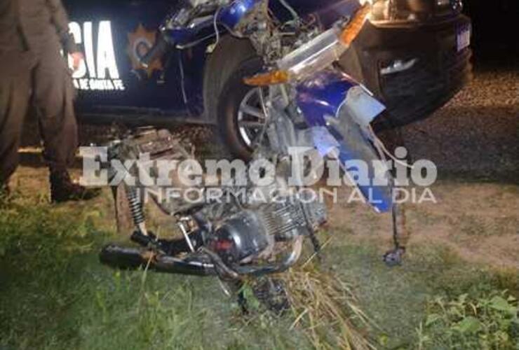 Imagen de Encuentran desmantelada una moto que había sido robada días atrás