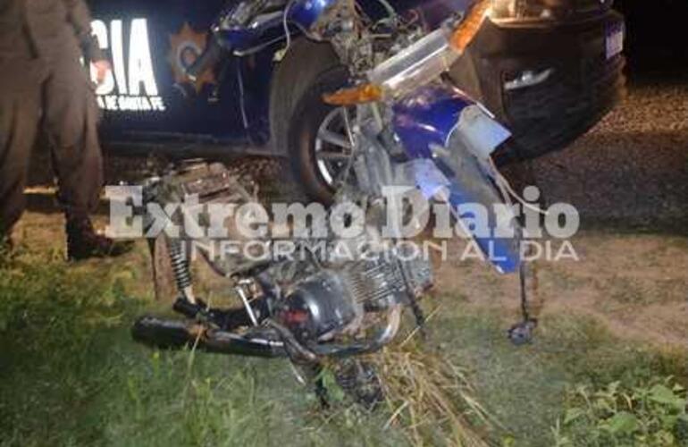 Imagen de Encuentran desmantelada una moto que había sido robada días atrás