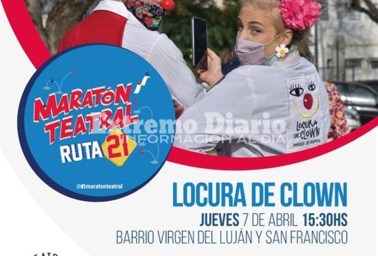 Imagen de Locura de Clown en la Maratón Teatral Ruta 21