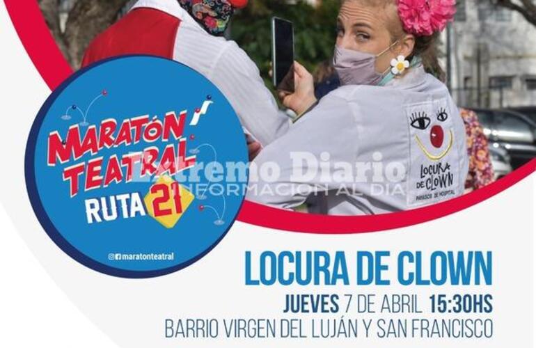 Imagen de Locura de Clown en la Maratón Teatral Ruta 21