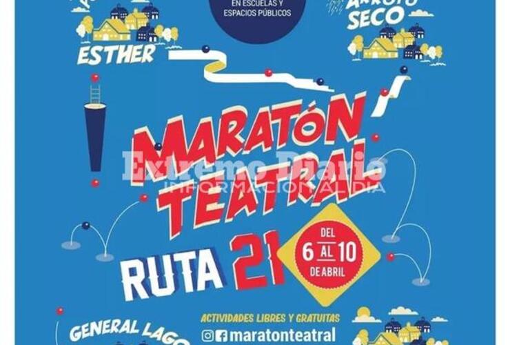 Imagen de Llega a Fighiera la �Marat&oacute;n Teatral Ruta 21�
