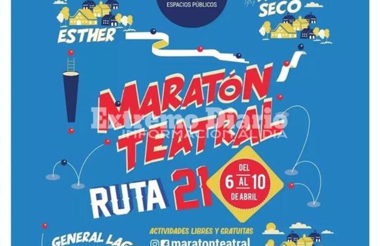 Imagen de Llega a Fighiera la �Marat&oacute;n Teatral Ruta 21�