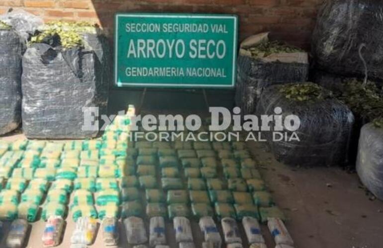 Los funcionarios controlaron un transporte de cargas generales y detectaron la mercadería de contrabando en 24 encomiendas.