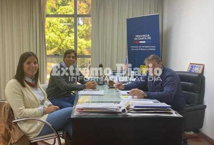 Imagen de Fighiera: Gestiones en la Dirección Provincial de Vialidad