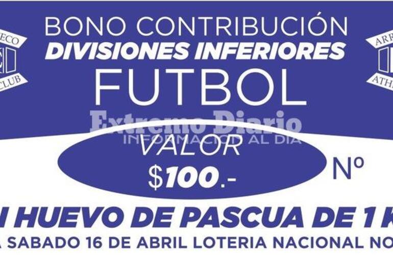 Imagen de Bono contribuci&oacute;n organizado por las inferiores del f&uacute;tbol de Asac