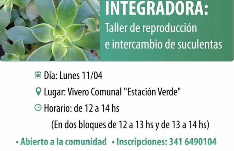 El encuentro será el lunes 11/04. Abiertas las inscripciones.