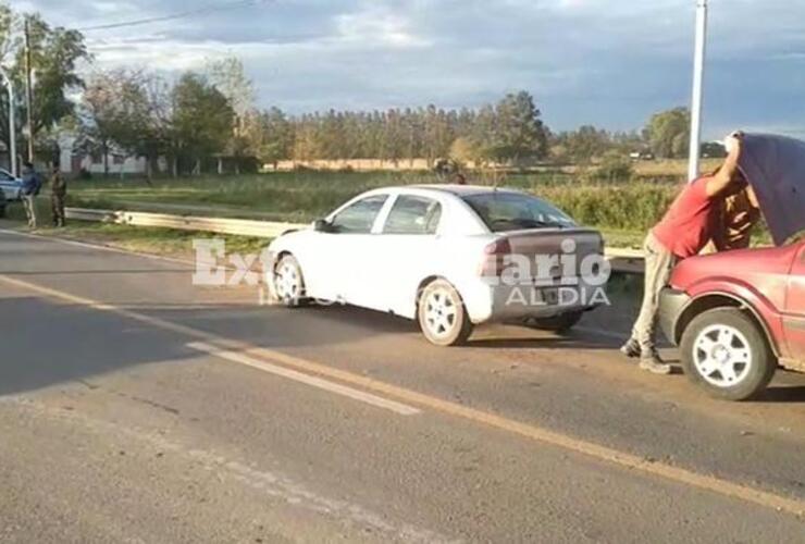 Imagen de Choque en cadena sobre ruta 21