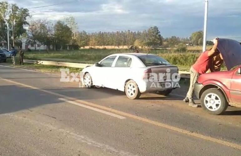 Imagen de Choque en cadena sobre ruta 21