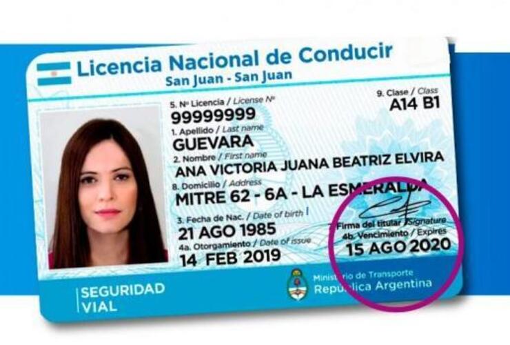 Imagen de Sin prórrogas en vencimiento de licencias de conducir