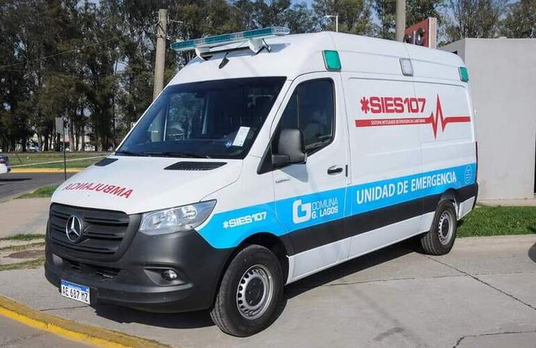 La ambulancia fue presentada y puesta al servicio el 06/04/2021