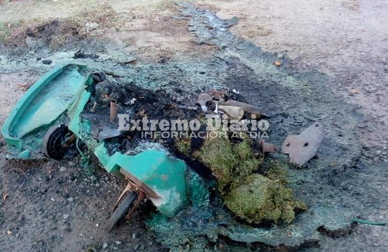 Imagen de Otro contenedor destruido