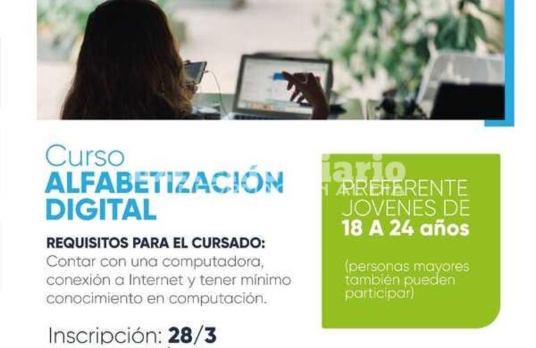 Imagen de Se extendió el plazo de inscripción al curso de alfabetización digital en Fighiera