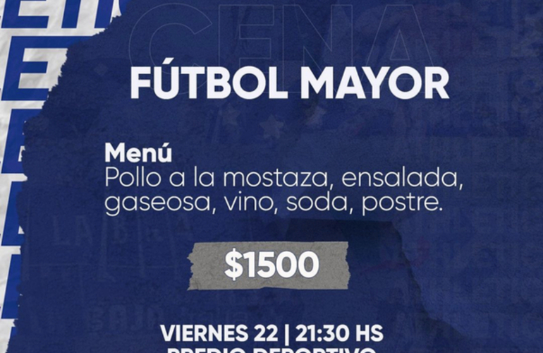 Imagen de El viernes, el fútbol mayor de A.S.A.C. hará una cena y lo recaudado será para siembra del césped de invierno del Gabino Machuca.