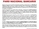 Imagen de Bancarios convocan a un paro nacional para el jueves 28 de abril