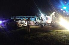 Imagen de Violento impacto: Un auto y un camión involucrados en un choque