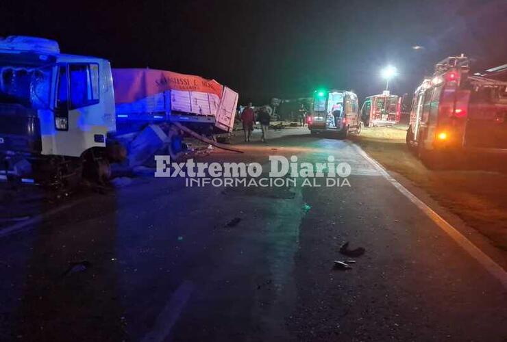 En el lugar trabaja Bomberos Voluntarios de Acebal.
