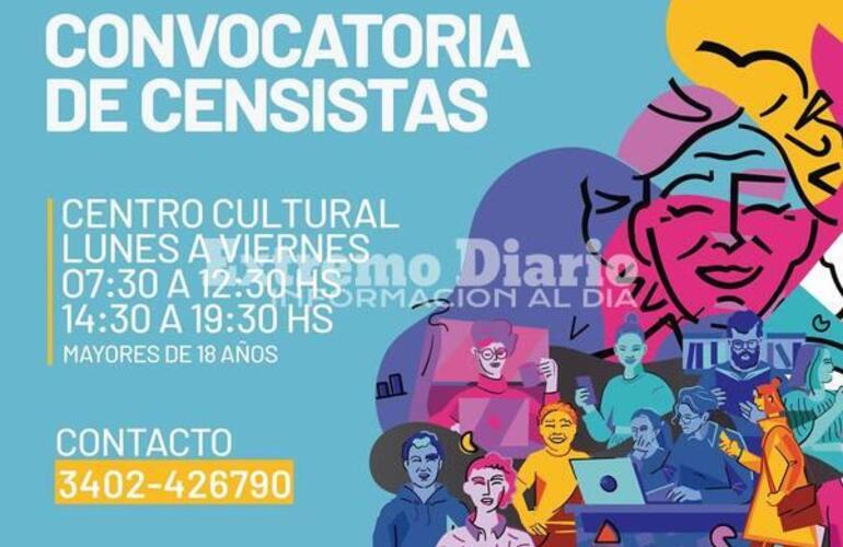 Imagen de Convocatoria de censistas en el Centro Cultural