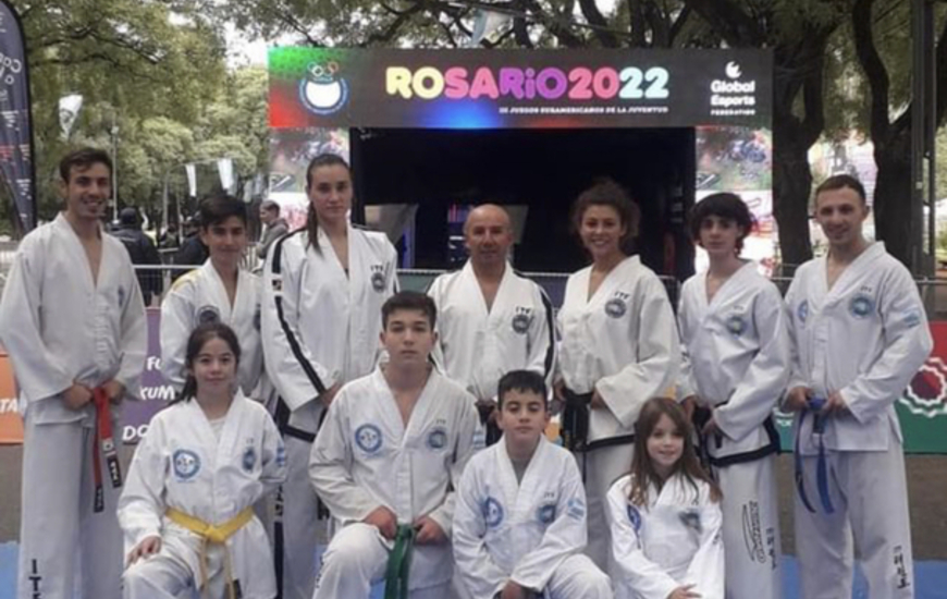 Imagen de El taekwondo de A.S.A.C. realiz&oacute; una exhibici&oacute;n en los Juegos Suramericanos de Rosario 2022.