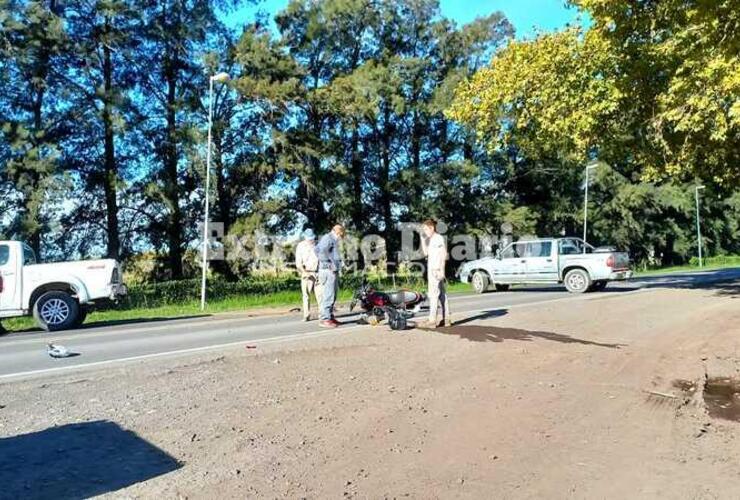 Imagen de Fighiera: Un herido tras accidente en Ruta 21 y Cresta