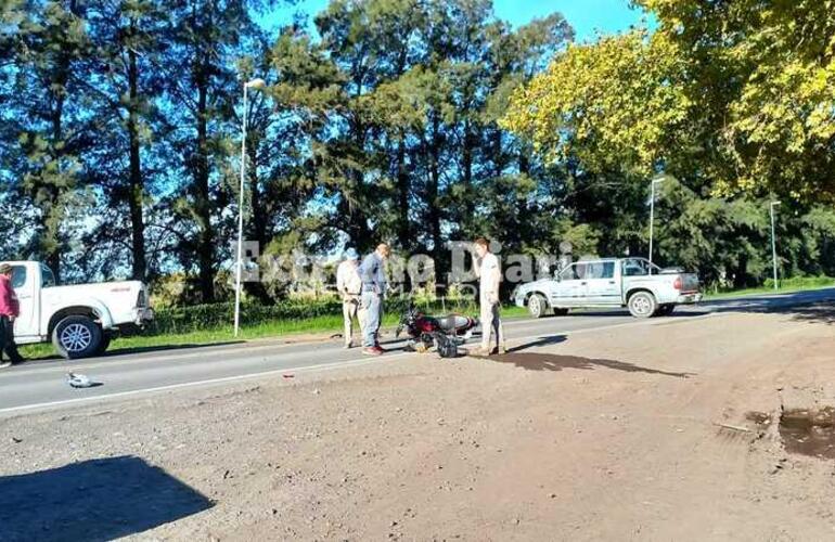 Imagen de Fighiera: Un herido tras accidente en Ruta 21 y Cresta