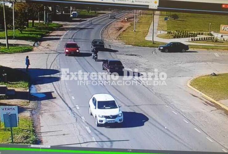 El auto fue en dirección a Pavón.