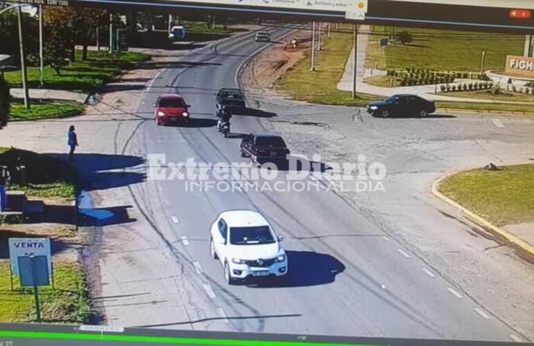 El auto fue en dirección a Pavón.