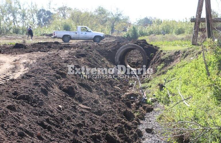 Imagen de La Municipalidad realizó obras hídricas y de cordón cuneta