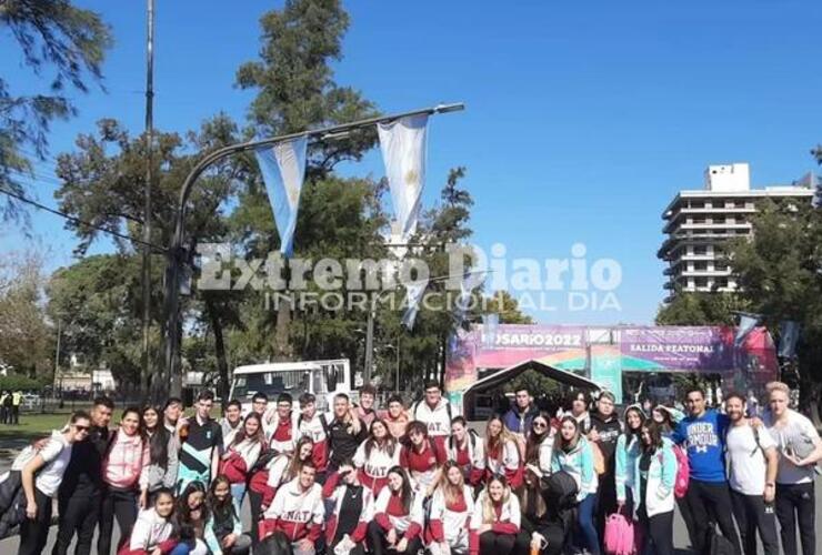 Imagen de Alumnos de la Escuela N°3007 de Fighiera visitaron los Juegos Suramericanos de la Juventud