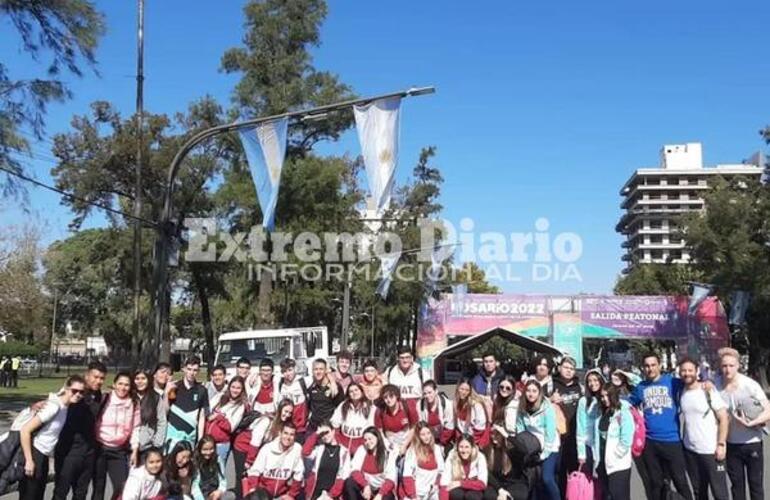 Imagen de Alumnos de la Escuela N°3007 de Fighiera visitaron los Juegos Suramericanos de la Juventud