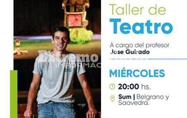 Imagen de Abri&oacute; la inscripci&oacute;n para el Taller de Teatro en Fighiera