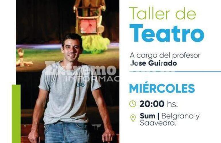 Imagen de Abrió la inscripción para el Taller de Teatro en Fighiera