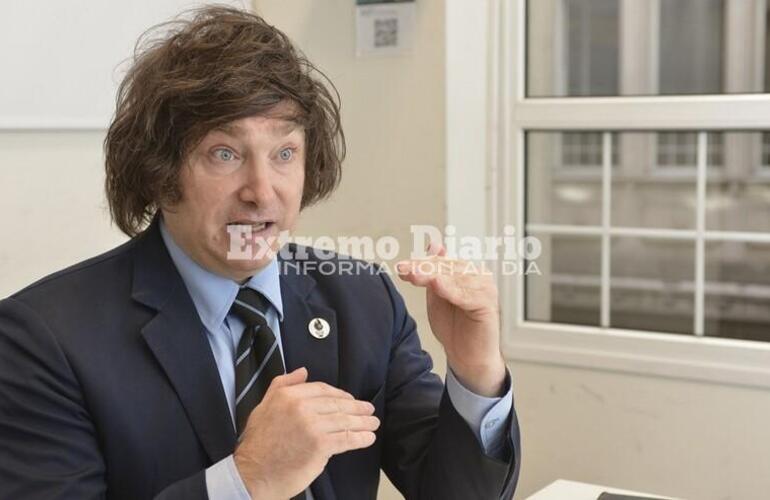 Imagen de Javier Milei anunció que si llega a la presidencia eliminará el Ministerio de la Mujer