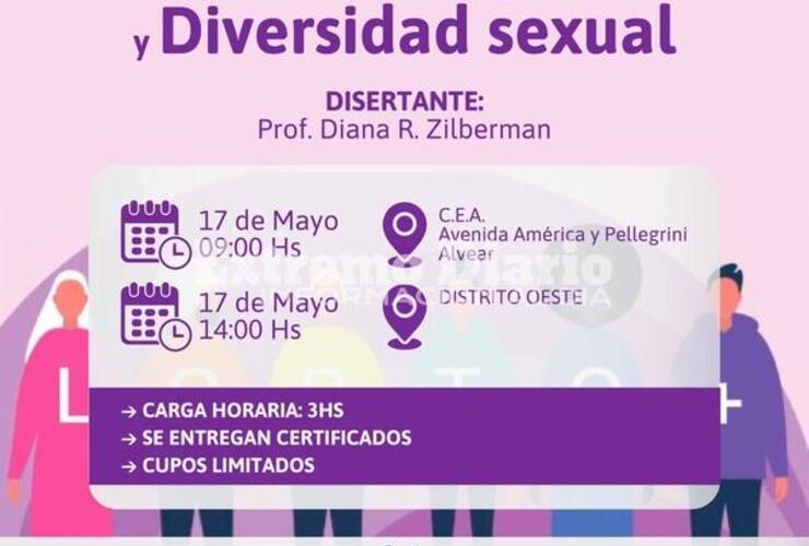 Imagen de Jornada sobre violencia de género y diversidad sexual en Alvear