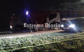 Imagen de Choque entre camiones por autopista